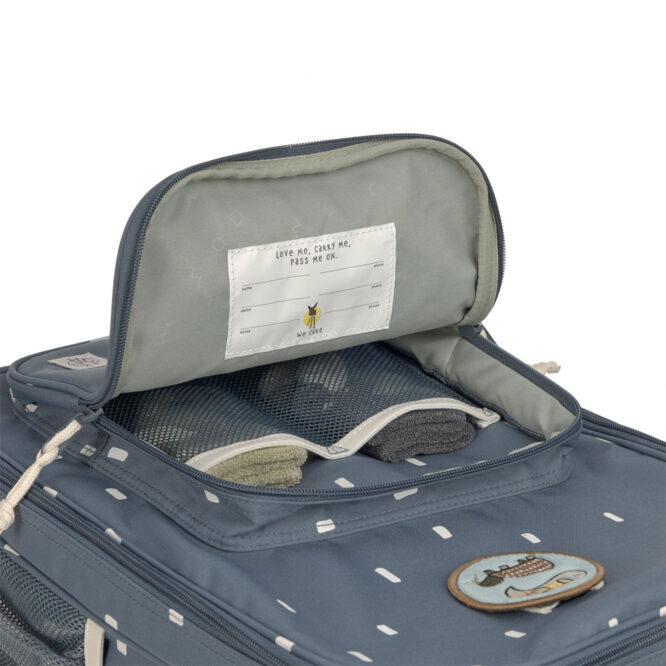 Lassig Trolley School Bag - Happy Prints, Midnight Blue