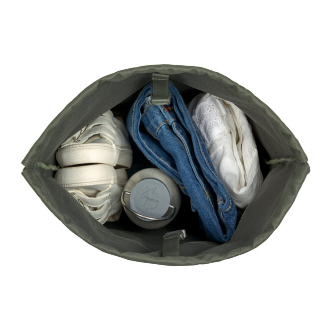 Lassig School String Bag - Bold, Dark Olive