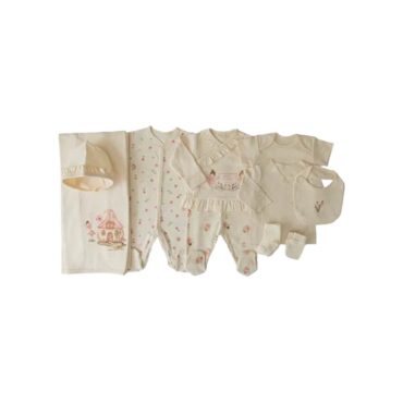 Kitikate Newborn Organic Baby Girl Set - Natural, Fairy