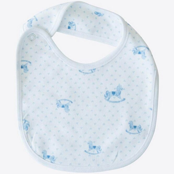 Kitikate Newborn Organic Baby Boy Set - Blue, Toy Horse - Image 5