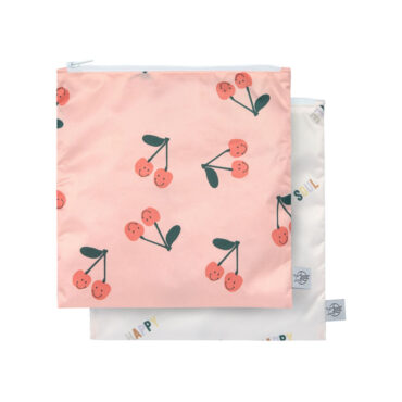 Lassig Snack Bags - Happy Fruits, Cherry 2 Pcs