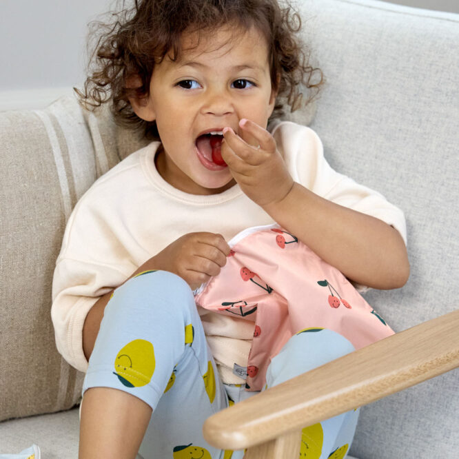 Lassig Snack Bags - Happy Fruits, Cherry 2 Pcs