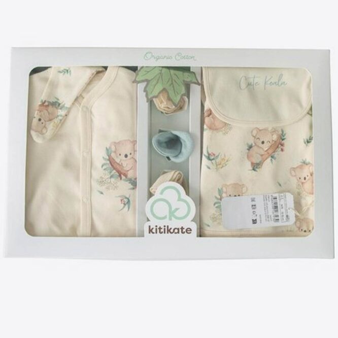 Kitikate Newborn Organic Baby Boy Set - Natural, Cute Koala