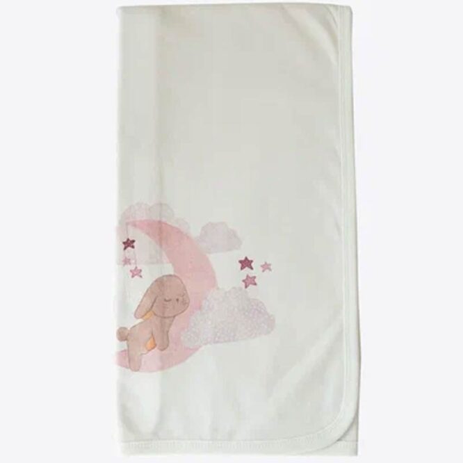 Kitikate Newborn Organic Baby Girl Set - Ecru, Bunny