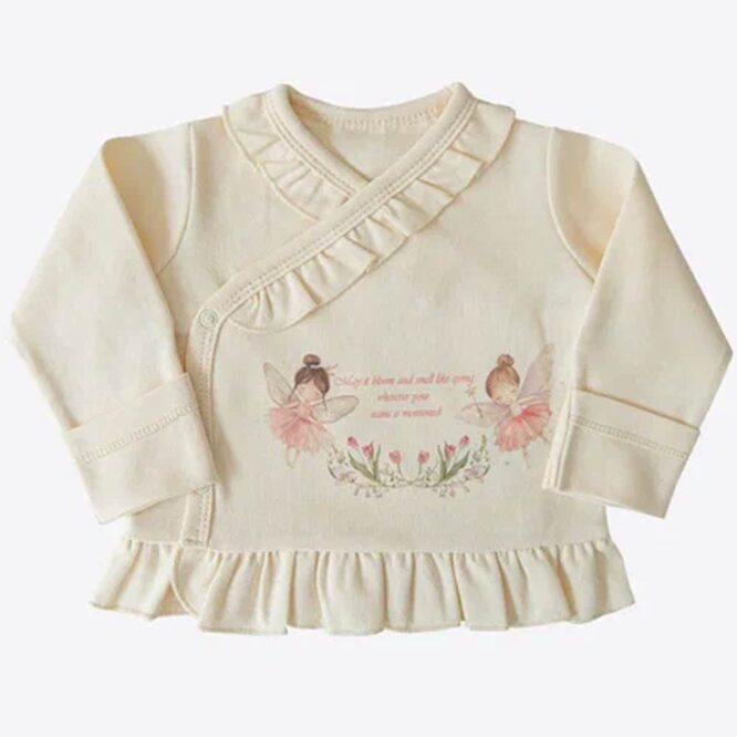 Kitikate Newborn Organic Baby Girl Set - Natural, Fairy