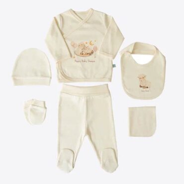 Kitikate Newborn Organic Newborn Set - Natural, Sheep