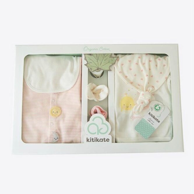 Kitikate Newborn Organic Baby Girl Set - Pink, Dreams