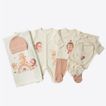 Kitikate Newborn Organic Newborn Set - Natural, Mushroom
