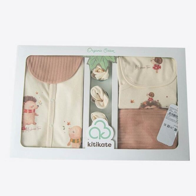 Kitikate Newborn Organic Newborn Set - Natural, Mushroom