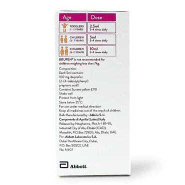 Brufen Paediatric Syrup 100mg/5ml