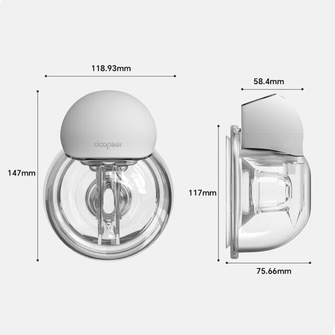 Doopser Hands-Free Electric Wearable Breast Pump