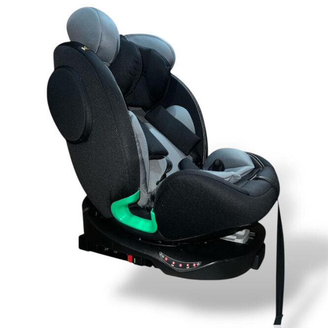 Gaia 360° Rotating Baby Car Seat - Black/Gray