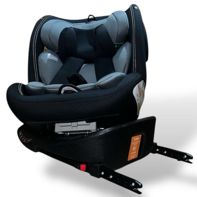 Gaia 360° Rotating Baby Car Seat - Black/Gray