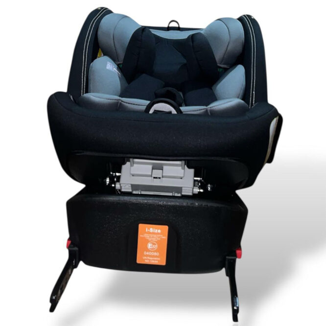 Gaia 360° Rotating Baby Car Seat - Black/Gray