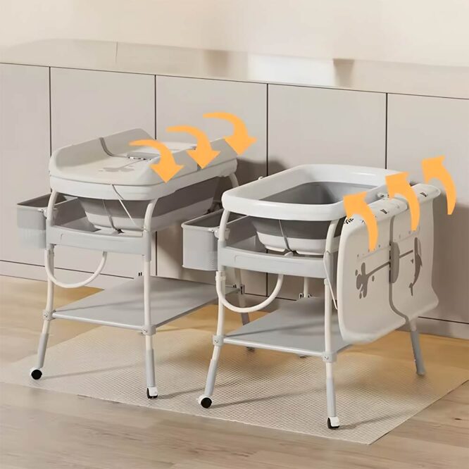 Babpods Baby Changing Table - Gray