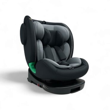 Gaia 360° Rotating Baby Car Seat - Black/Gray