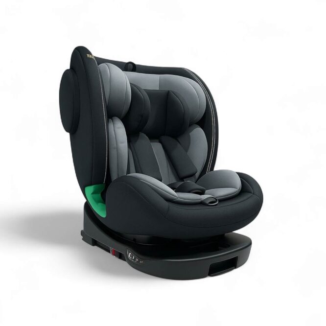 Gaia 360° Rotating Baby Car Seat - Black/Gray