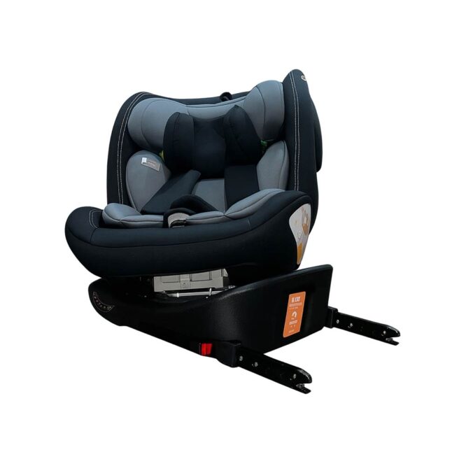 Gaia 360° Rotating Baby Car Seat - Black/Gray