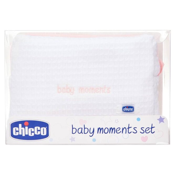Chicco Baby Moments Set with Beauty Zip Bag - Pink