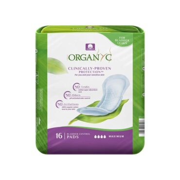 Organyc Light Incontinence Maximum Pads - 16 Pcs