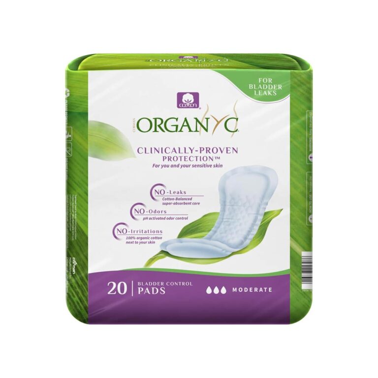 Organyc Light Incontinence Moderate Pads - 20 Pcs
