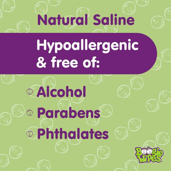 Boogie Gentle Saline Nose Wipes