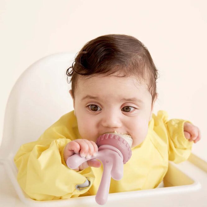 B.Box Silicone Fresh Food Feeder (4m+) - Blush