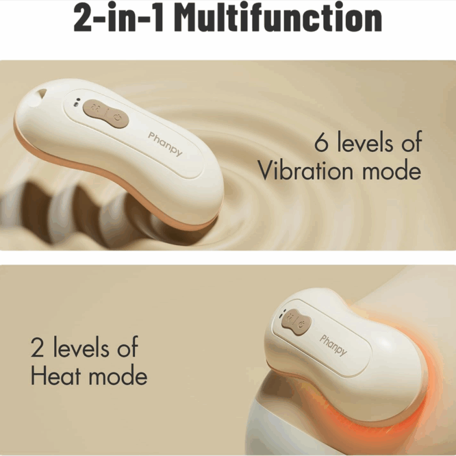 Phanpy 2-in-1 Lactation Massager – Heat & Vibration for Breastfeeding Relief