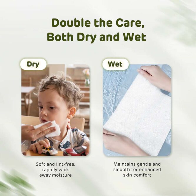 Aiwibi Baby Dry Wipes - 60 Wipes
