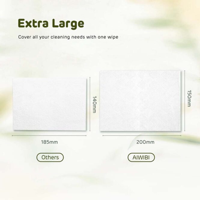 Aiwibi Baby Dry Wipes - 60 Wipes