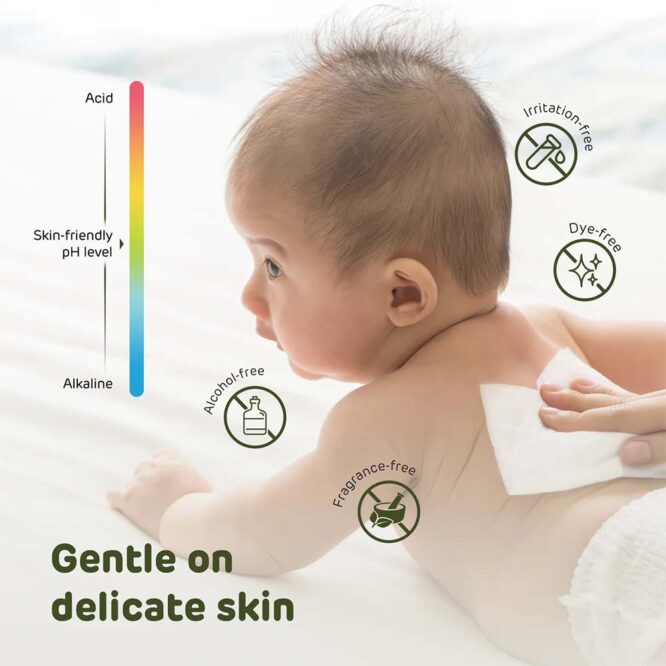 Aiwibi Baby Dry Wipes - 60 Wipes