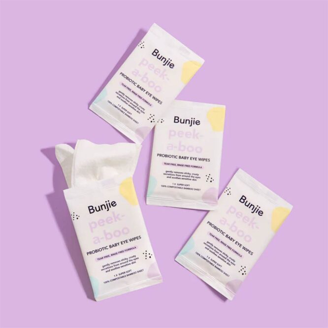 Bunjie Probiotic Baby Eye Wipes - 30 Wipes