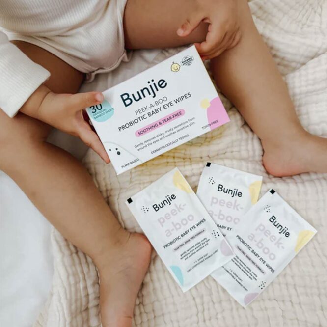 Bunjie Probiotic Baby Eye Wipes - 30 Wipes