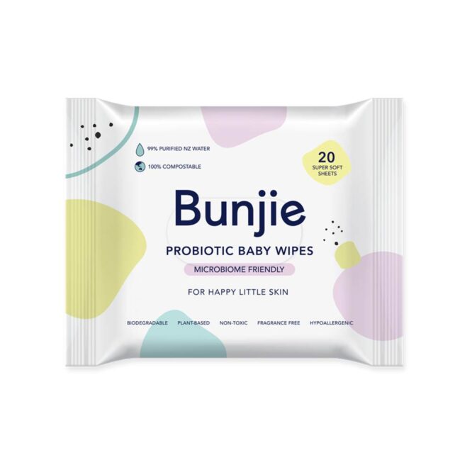 Bunjie Probiotic Baby Wipes - 20 Wipes