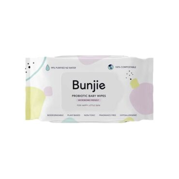 Bunjie Probiotic Baby Wipes - 80 Wipes
