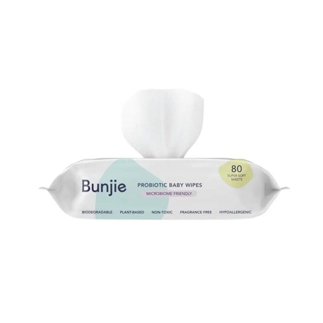 Bunjie Probiotic Baby Wipes - 80 Wipes