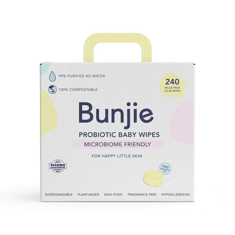 Bunjie Probiotic Baby Wipes - 240 Wipes