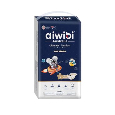 Aiwibi Ultimate Comfort Baby Diapers Size 4 (9-14kg) Large - 48 Diapers