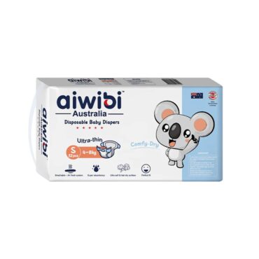 Aiwibi Comfy-Dry Disposable Diapers Size 2 (4-8kg) Small - 52 Diapers