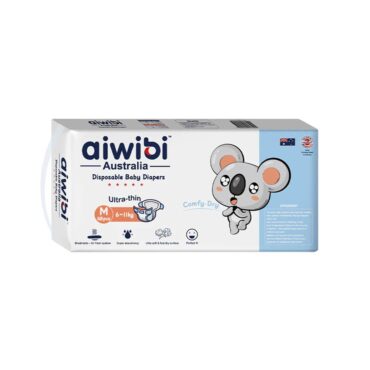 Aiwibi Comfy-Dry Disposable Diapers Size 3 (6-11kg) Medium - 48 Diapers