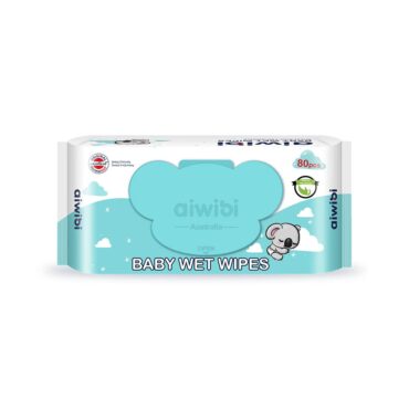 Aiwibi Baby Wet Wipes, Natural Tea Tree Oil - 80 Wipes