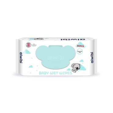 Aiwibi Baby Wet Wipes, Fragrance Free - 80 Wipes