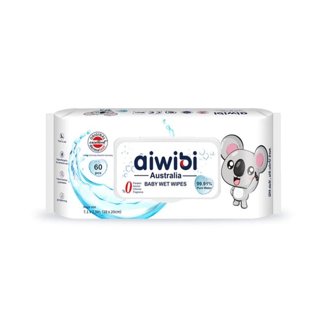 Aiwibi Baby Wet Wipes - 60 Wipes