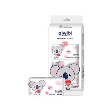Aiwibi Baby Mini Wet Wipes Packs - (8x8) 64 Wipes