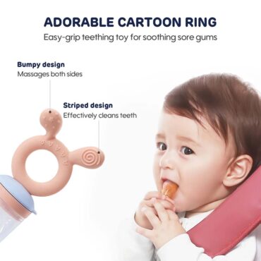 Aiwibi Baby Silicone Fruit Feeder - Pink
