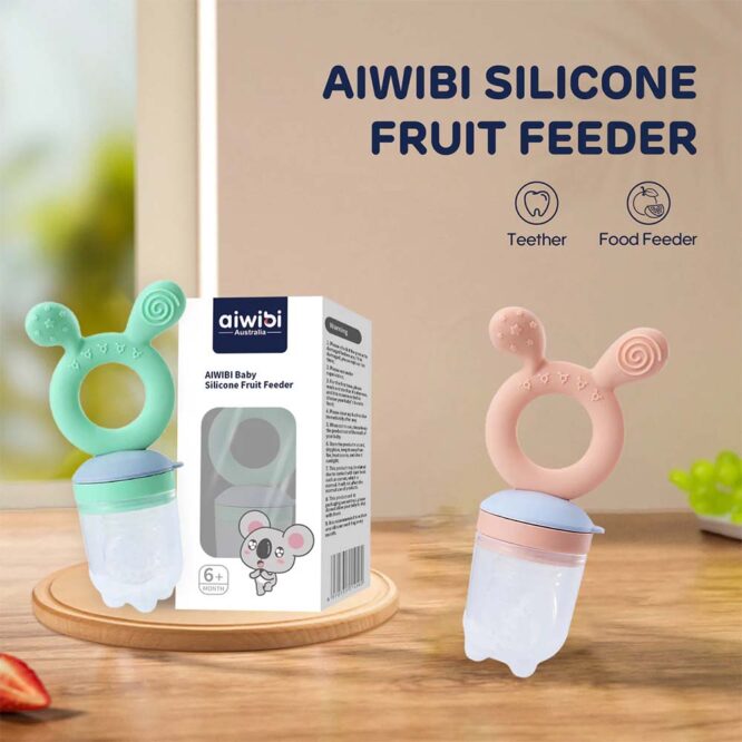 Aiwibi Baby Silicone Fruit Feeder - Pink