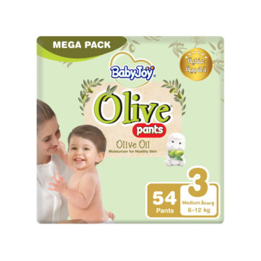 BabyJoy Olive Pants Size 3 (6-12kg) Medium - 54 Diaper Pants