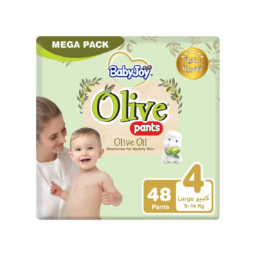 BabyJoy Olive Pants Size 4 (9-14kg) Large - 48 Diaper Pants