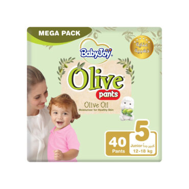 BabyJoy Olive Pants Size 5 (12-18kg) Junior - 40 Diaper Pants