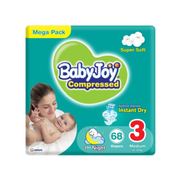 BabyJoy Compressed Size 3 (6-12kg) Medium - 68 Diapers